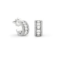 Orecchini Damiani Donna Belle Epoque Reel in Oro bianco Diamante 0.25 Ct 20094036 - 20094036